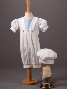 Baby Boys Cotton Romper & Hat - Archie by Millie Grace